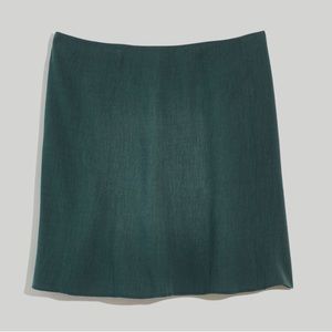 Madewell Green Mini Skirt Size Zip Size 4